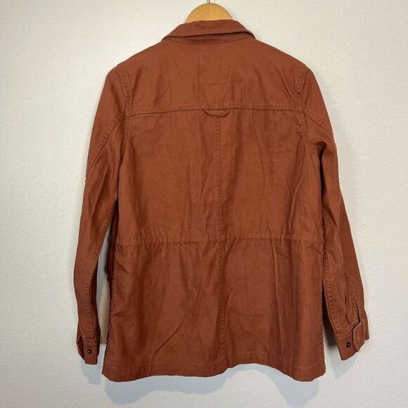 Madewell Warm Umber Rust Dispatch Utility Military Jacket Women's Size Medium - Picture 4 of 7